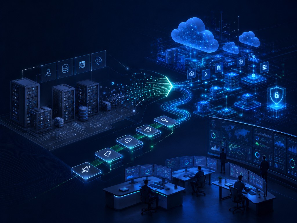 Legacy infrastructure migrating to secure modern cloud architecture